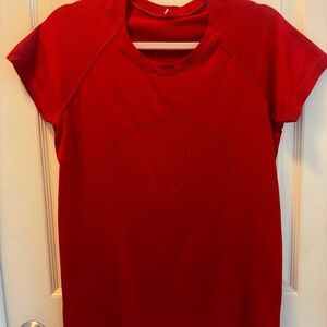 Lululemon Swiftly Tech 2.0  S/S  Hip Length Dark Red